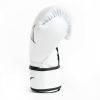White L/XL Core Boxing Training Gloves â€“ 2-Piece Set â€“ Synthetic Leather with Odor Resistance - L/XL