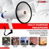 5 Core Megaphone Bullhorn Speaker 20W Bull Horn Battery Power Cheer Megafono 300 Meters Range Loudspeaker W Siren Recording Ergonomic Handle for Coach