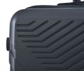3 Piece Luggage Sets ABS Lightweight Suitcase with Two Hooks;  Spinner Wheels;  TSA Lock;  (20/24/28) - Black