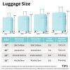 4 Piece Luggage Set with Compression Packing Cubes for Suitcase Expanable Spinner Wheels Lightweight Suitcase with TSA Lock 16 IN+20IN+24IN+28IN - as