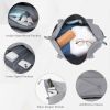 5 Piece Luggage Set with Expandable Duffel Bag & Foldable Backpack â€“ 20"/24"/28" Suitcases with 360Â° Spinner Wheels, TSA Lock, grey - as Pic
