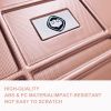 Luggage Sets ABS+PC Hardshell 4pcs Luggage Hardside Lightweight Durable Suitcase sets Spinner Wheels Suitcase with TSA Lock (12/20/24/28),ROSE GOLD -