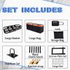 Trailer Hitch Cargo Carrier 500 Lbs,Heavy Duty Hitch Basket,Folding Cargo Carrier Hitch Mount Fits 2" Hitch Receiver with Waterproof Cargo Bag,License