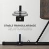 Soozier Foldable Punch Bag Stand, Height Adjustable, Heavy Bag Stand with Weighted Base, Free-Standing for Home Gym, Stand Only - default