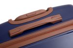 5 Piece Suitcase Set, PP Hardshell Carry on Suitcase Set, Travel Suitcases with Silent plane wheeland TSA Lock BLUE. - as Pic