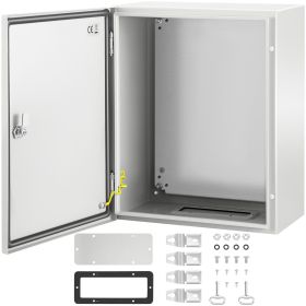 VEVOR NEMA Steel Enclosure, 20 x 16 x 10'' NEMA 4X Steel Electrical Box, IP66 Waterproof & Dustproof, Outdoor/Indoor Electrical Junction Box