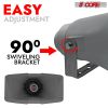 5 Core PA Horn Speaker Outdoor 8x16" Siren Loudspeaker 40W RMS Loud Megaphone Driver Horn - PA Power Horn Indoor Outdoor Waterproof Speaker