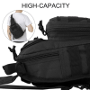 Mens Backpack Tactical Sling Shoulder Bag Molle Travel Chest Pack Outdoor Hiking - Black