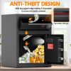 Digital Depository Safe Made of Carbon Steel Electronic Code Lock Depository Safe with Deposit Slot Depository Box for Home Hotel Restaurant and