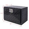 24inch Aluminum tool box,heavy duty truck bed tool box,outdoor trailer pickup storage tool box,RV storage organizer,underbody box w/lock keys,black -