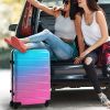 Hardshell Luggage Sets 3 Piece Gradient Color Expandable Suitcase with Spinner Wheels and TSA Lock Lightweight 20" 24" 28" Available,Blue and Red - as