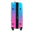 Hardshell Luggage Sets 3 Piece Gradient Color Expandable Suitcase with Spinner Wheels and TSA Lock Lightweight 20" 24" 28" Available,Blue and Red - as