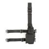 Hidden multifunctional waist military camouflage straps hanging gun leg bag outdoor sports leg bag quick-draw tactical holster - black