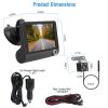 FHD 1080P Touch Screen Car DVR Dash Camera 4In 3 Lens Vehicle Driving Recorder Seamless Loop Recording - Black_10m