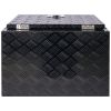 24inch Aluminum tool box,heavy duty truck bed tool box,outdoor trailer pickup storage tool box,RV storage organizer,underbody box w/lock keys,black -
