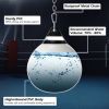 Home Gym 18 Inch Water Punching Bag with Adjustable Metal Chain - White - Exercise & Fitness