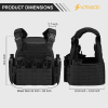 Quick Release Airsoft Weighted Military Breathable Vests - Black