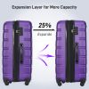 Hardshell Luggage Sets 4 pcs + Bag Spinner Suitcase with TSA Lock Lightweight-16"+20"+24"+28" Luggages - as Pic