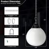 Home Gym 18 Inch Water Punching Bag with Adjustable Metal Chain - White - Exercise & Fitness