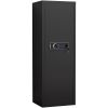 Heavey Duty,Large Size 5-8 Gun,Black Gun Cabinet with Electronic Password Keypad Lock,Unassembled Metal Rifle Gun Security Cabinet Safe Locker - as Pi