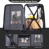 Expandable 3 Piece Luggage Sets PC Lightweight & Durable Suitcase with Two Hooks, Spinner Wheels, TSA Lock, (21/25/29) Black - as Pic