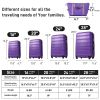 Hardshell Luggage Sets 4 pcs + Bag Spinner Suitcase with TSA Lock Lightweight-16"+20"+24"+28" Luggages - as Pic