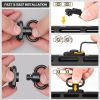 QD Sling 2 Point Sling Quick Adjust Gun Sling with HK Hook Soft Shoulder Pad Sling, Rifle Sling for Hunting Tactical Strap - Black