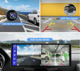 Dash Cam Dual Camera Touch Screen Carplay Car Navigation System Cross-border HD Car Navigation System - Black