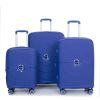 Expandable Hardshell Suitcase Double Spinner Wheels PP Luggage Sets Lightweight Durable Suitcase with TSA Lock,3-Piece Set (20/24/28) ,Navy - as Pic