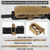 QD Sling 2 Point Sling Quick Adjust Gun Sling with HK Hook Soft Shoulder Pad Sling, Rifle Sling for Hunting Tactical Strap - Brown