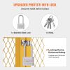 VEVOR Horizontal Cylinder Storage Cabinet, 4 x 33 lbs Cylinder Capacity, 31.02x30.04x35 inch Propane Storage Cage, Gas Cylinder Cabinet, Yellow Powder