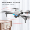 Drones Quadcopter 5G 4K GPS Drone X Pro with HD Dual Camera WiFi FPV Foldable RC - White - No Camera