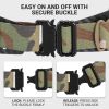 VOTAGOO Tactical Belt, 1.75'' MOLLE Battle Belt with Quick Release Buckle, Low Profile Laser-Cut Battle Belt for Range - Cp Camo - L