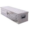 39inch Aluminum tool box,heavy duty truck bed tool box,outdoor trailer pickup storage tool box,RV storage organizer,underbody box w/lock keys,silver 3