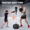 VEVOR Punching Bag, Reflex Boxing Bag for Teens & Adults, Height Adjustable Free Standing Strike Bag Set with Boxing Gloves & Stand, Speed Bag for Tra