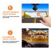 4K Car DVR 12in Dash Cam Camcorder Camera Recorder with 170Â° Angle Loop Recording Motion Detection Night Vision Voice Control APP Control G-sensor -