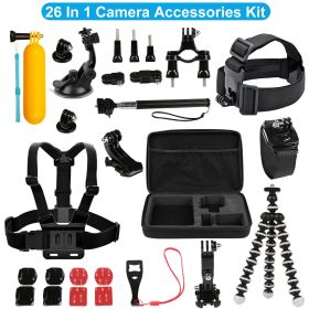 26 In 1 Camera Accessories Kit Fit For GoPro Hero 5/4/3+/3/2/1 Camera - Multi-Color
