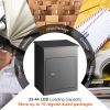 VEVOR Package Delivery Boxes for Outside, Extra Large Mailbox with Coded Lock, Galvanized Steel Wall Mounted Mailboxes 17.3"x13.8"x22.8", Anti-Theft B