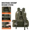 VEVOR Tactical Range Backpack for 6 Pistols Gun Backpack Green,Range Bag for Handguns Gun Case Bag with Lockable Zipper for Shooting Range Outdoor Hun