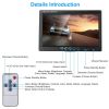 7In Screen Backup Camera System Vehicle Rear View Monitor Kit IP67 Waterproof Car Parking Reverse System with Night Vision for Car Trunk Van SUV - Wit