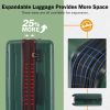 2 Piece Luggage Set with Bags Expanable Spinner Wheels ABS Lightweight Suitcase with TSA Lock 20inch+28inch - as Pic