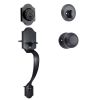 VEVOR Front Door Handle and Deadbolt Set, Antique Copper Front Door Lock Set with Interior Knob, Adjustable Hole Spacing Single Cylinder Handlese