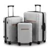 Luggage Expandable Suitcase PC+ABS 3 Piece Set with TSA Lock Spinner - as picture