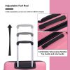 Hardshell Suitcase Double Spinner Wheels PP Luggage Sets Lightweight Durable Suitcase with TSA Lock,3-Piece Set (20/24/28) , Pink - as Pic