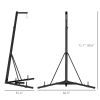 Soozier Foldable Punch Bag Stand, Height Adjustable, Heavy Bag Stand with Weighted Base, Free-Standing for Home Gym, Stand Only - default