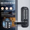 VEVOR Mechanical Keyless Entry Door Lock, 14 Digit Keypad, Embedded Outdoor Gate Door Locks Set with Keypad and Handle, Water-proof Zinc Alloy