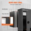 VEVOR Through The Wall Drop Box, Heavy Duty Steel Through the Wall Mailbox with 2.8-7.9" 13" Combination Lock, 12.5x6.3x16.9" Mail Drop Box, Blac