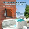 VEVOR Smart Bird Feeder with Camera 2K HD AI Identify Bird Species Auto Capture - 1 External 3W Panel - Blue