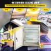 VEVOR Fiberglass STELL Enclosure, 12 x 10 x 6'' NEMA 4X Fiberglass Electrical Box, IP66 Waterproof & Dustproof, Outdoor/Indoor Electrical Junctio