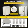 VEVOR Fiberglass STELL Enclosure, 12 x 10 x 6'' NEMA 4X Fiberglass Electrical Box, IP66 Waterproof & Dustproof, Outdoor/Indoor Electrical Junctio